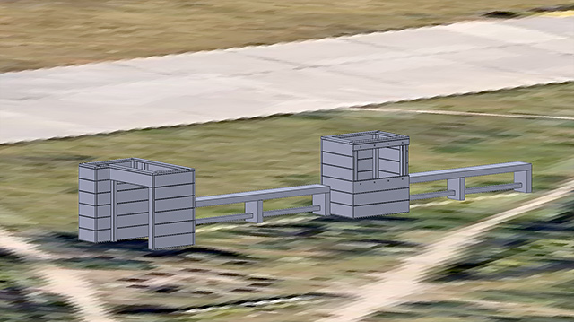 Refined CAD model of layout